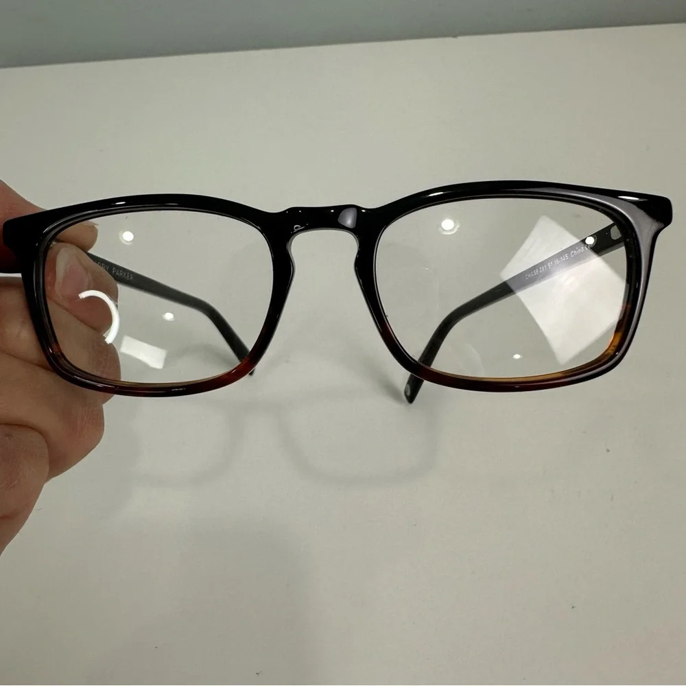Warby Parker Chase 281 Eyeglasses Black Tortoise Rectangular Frames 51-18-145